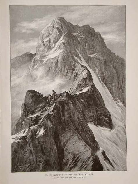 Die Triglavspitze in den Julichen Alpen in Krain