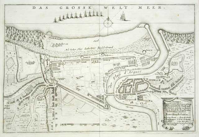 Dieppe, Die im Lande von Cauxgesegene Normandische Stadt .