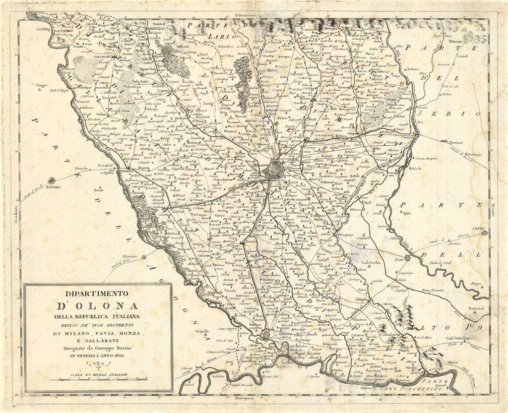 DIPARTIMENTO D’OLONA DELLA REPUBBLICA ITALIANA DIVISO NE’ SUOI DISTRETTI DI …