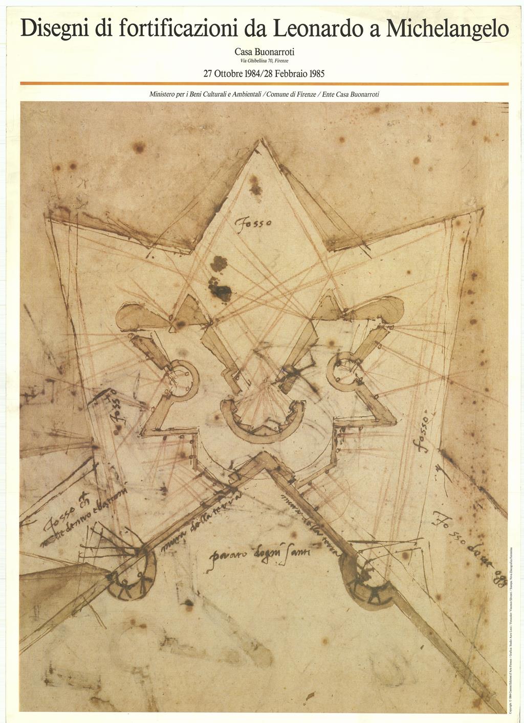 Disegni di fortificazioni da Leonardo a Michelangelo