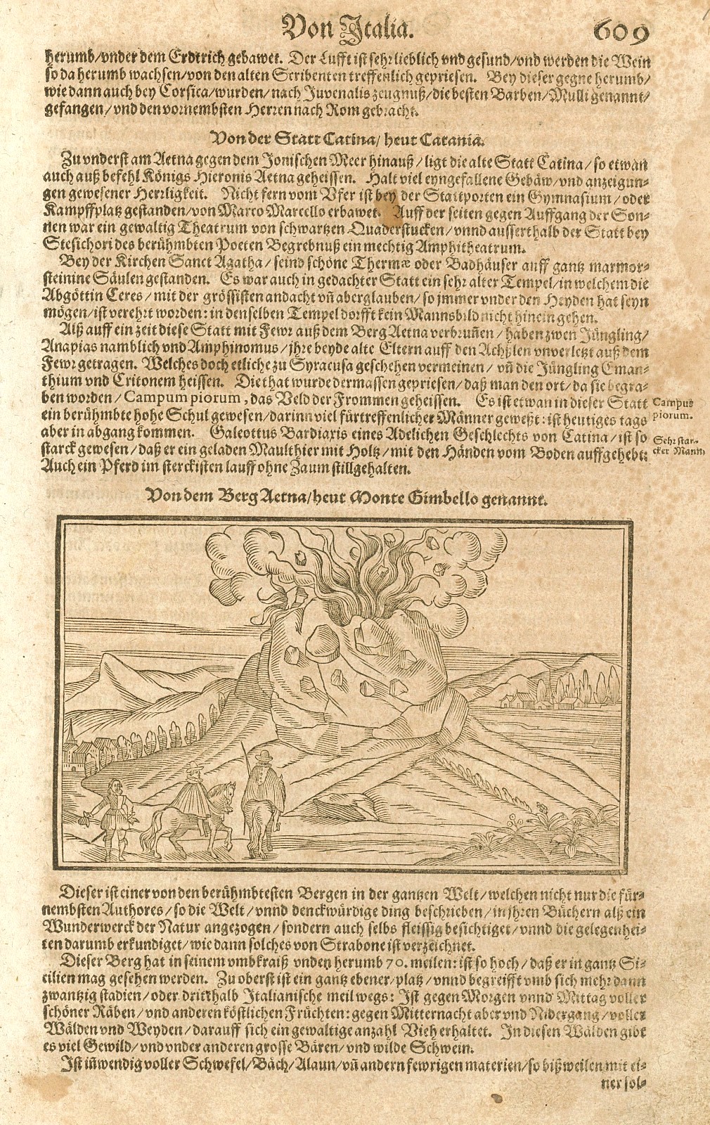 Dondem Berg Aetna / heut Monte Gimbello genannt