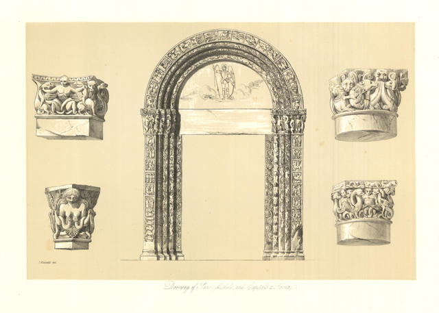 Doorway of San Michele, and Capitals at Pavia