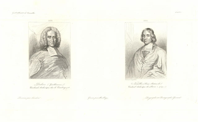 Dubois (Guillaume) Cardinal, archeveque, ducde Chambry - Noailles (Louis Antoine, …