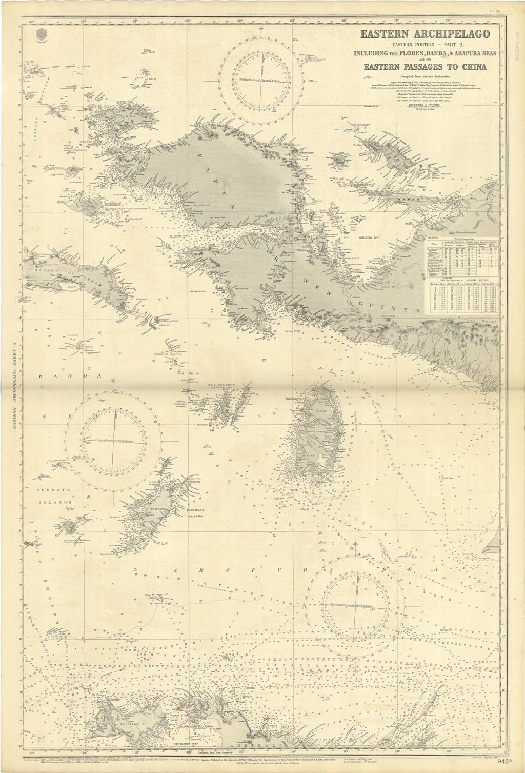 Eastern Archipelago including the Flores, Banda, & Arafura Seas and …