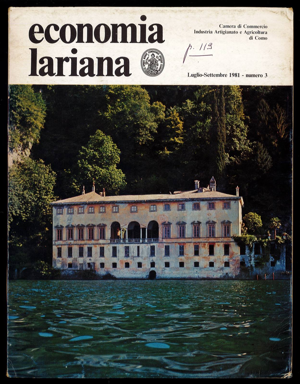 Economia lariana luglio settembre 1981 n.3