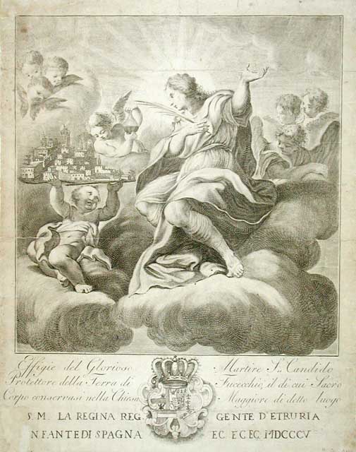 Effige del Glorioso Martire S. Candido / Protettore della Terra …