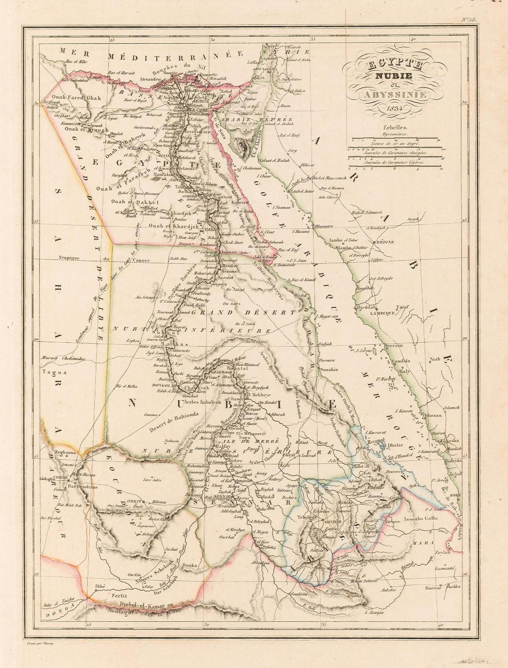 Egypte Nubie et Abissinie 1834