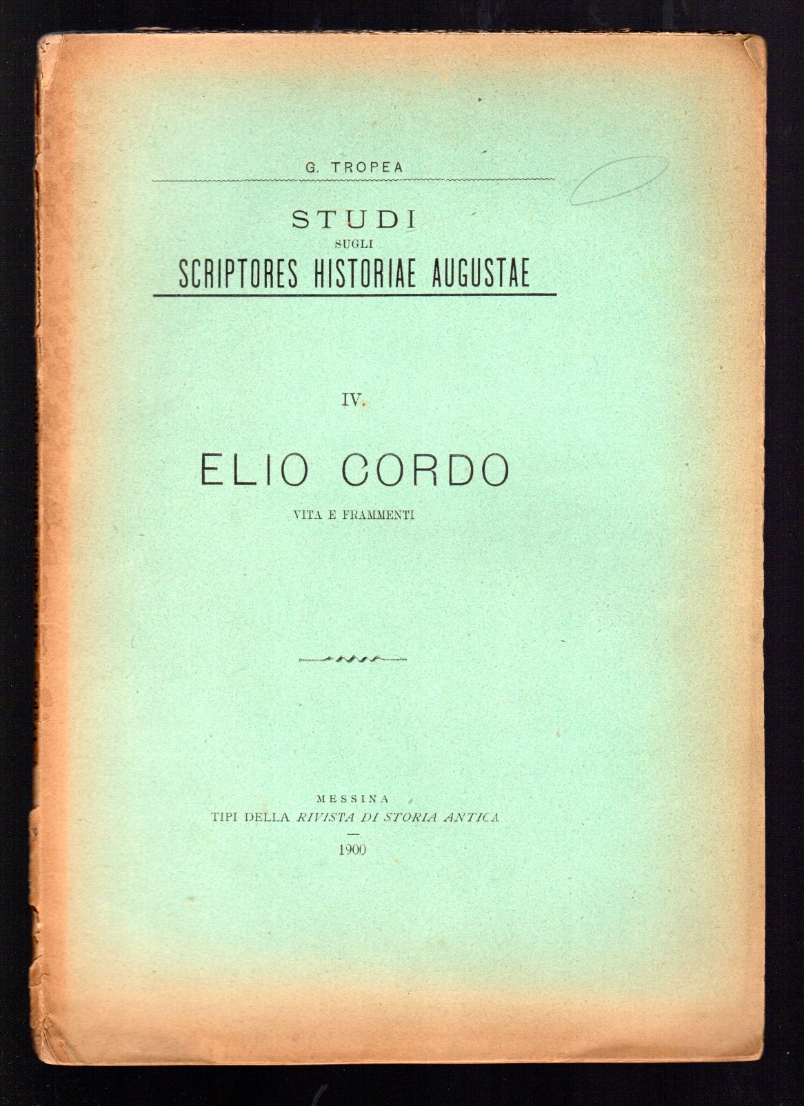 Elio Cordo Vita e frammenti