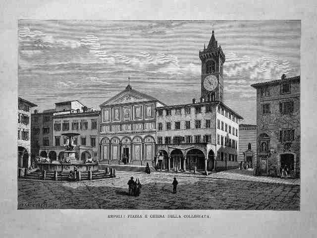 Empoli : Piazza e Chiesa della Collegiata