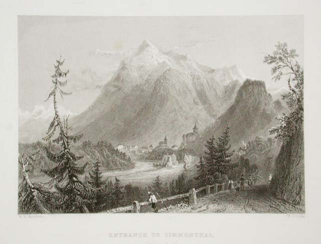 Entrance to Simmenthal./ (Canton Bern) / .