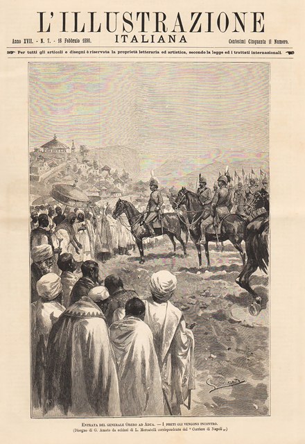 Entrata del generale Orero ad Adua - I preti gli …