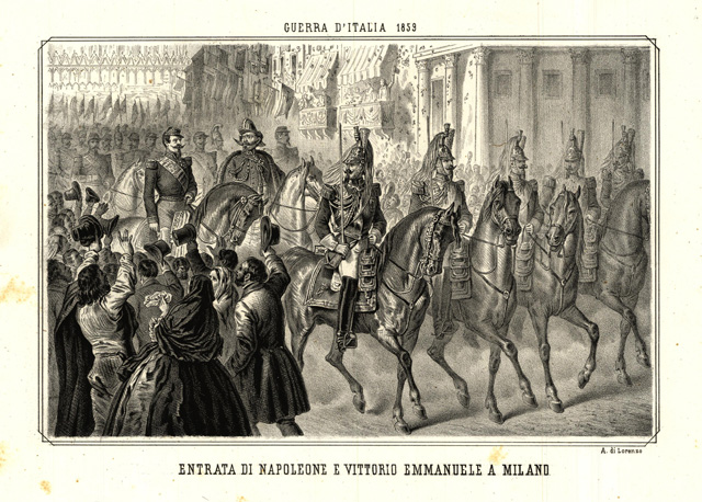 Entrata di Napoleone e Vittorio Emanuele a Milano