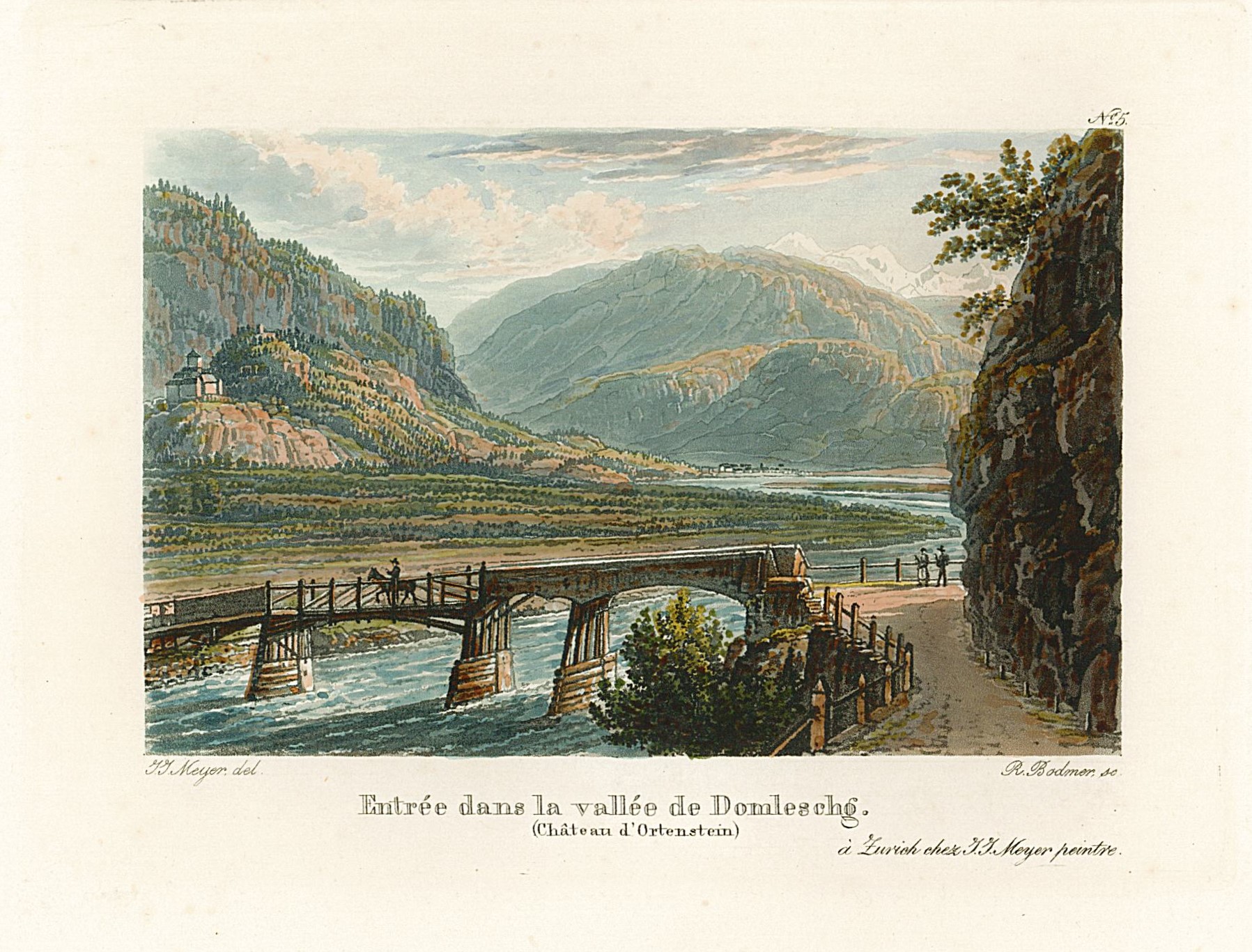 Entrée dans la vallée de Domleschg (Chateau d'Ortenstein)