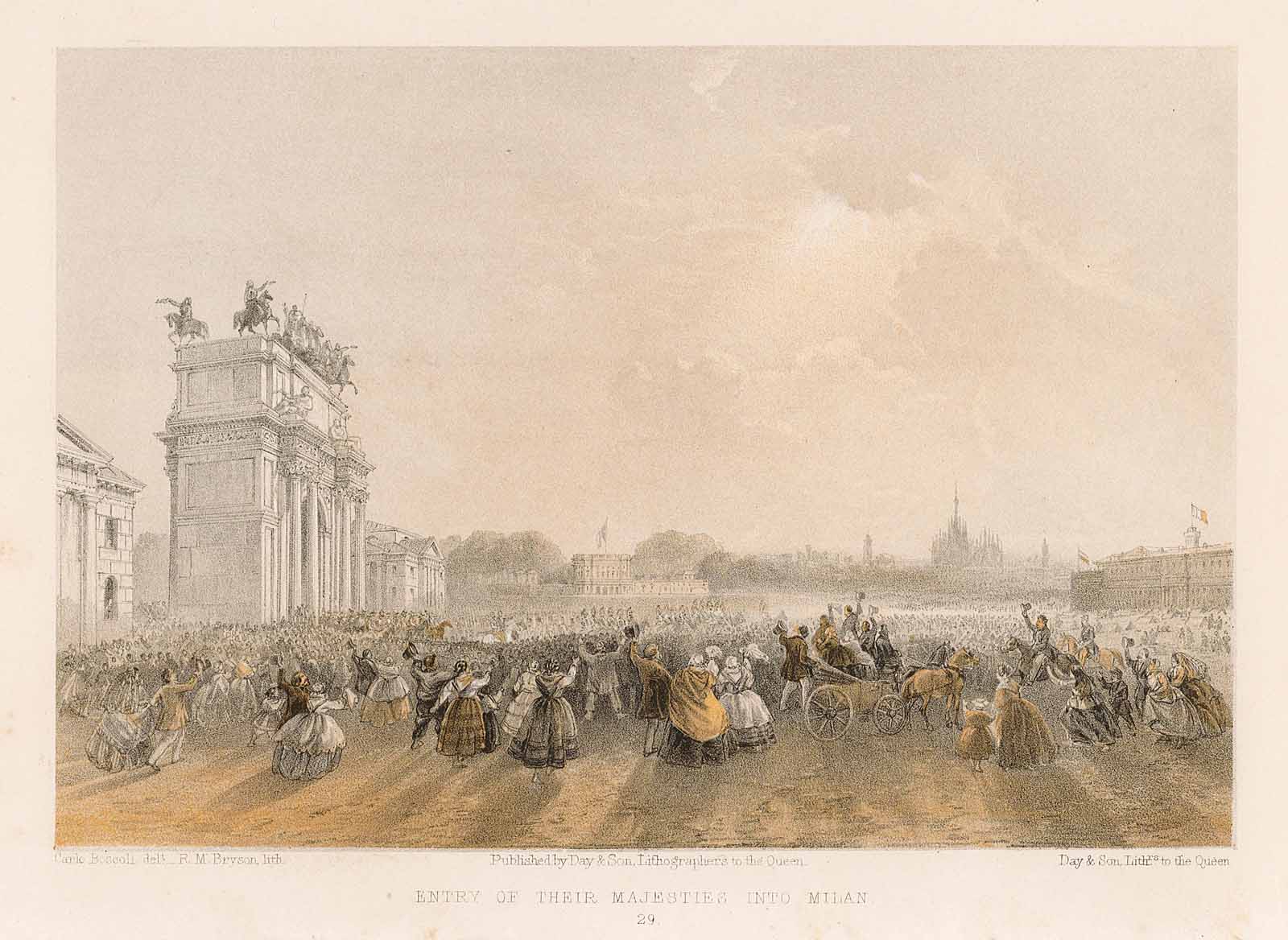ENTRY OF THEIR MAJESTIES INTO MILAN