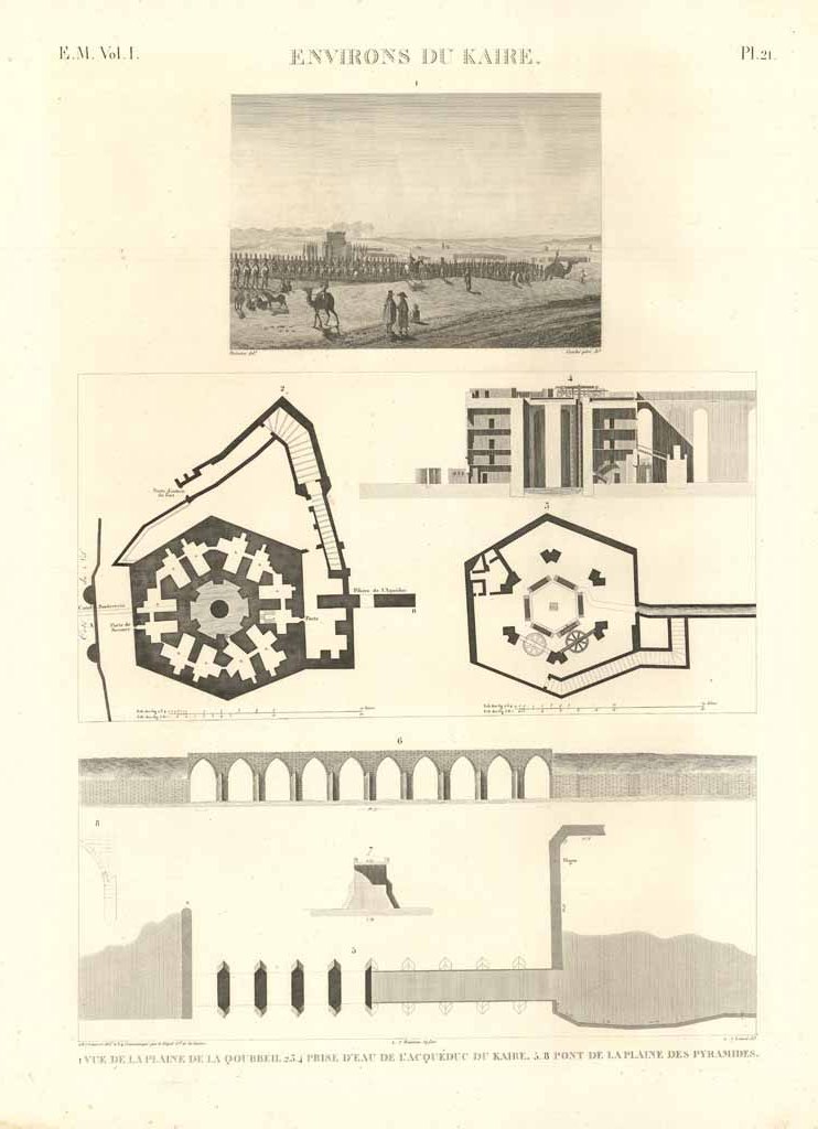 Environs du Kaire - Vue de la plaine de la …