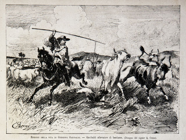 Episodi della vita di Giuseppe Garibaldi / Garibaldi allevatore di …