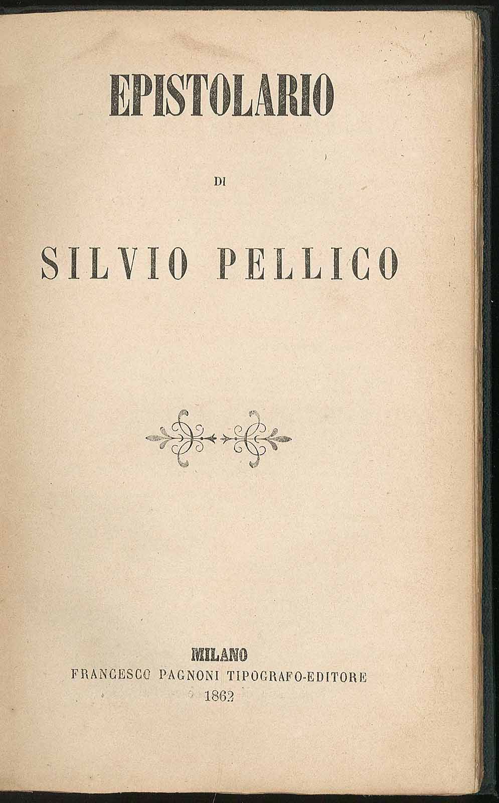 Epistolario di Silvio Pellico