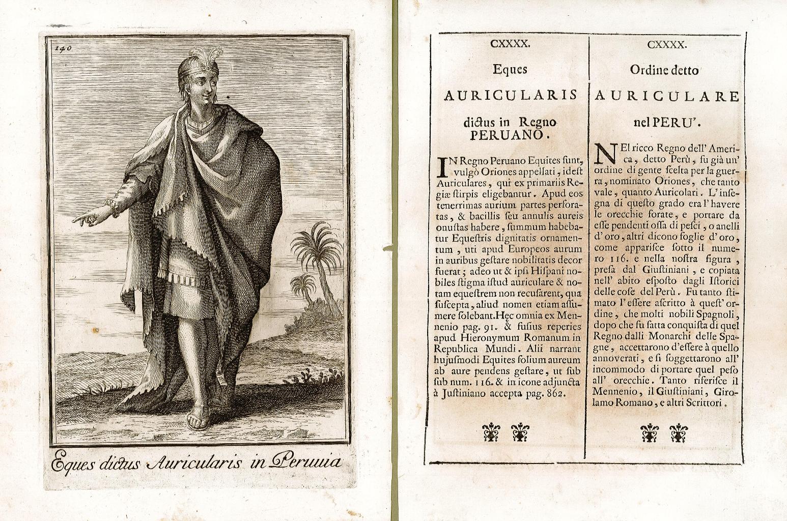 Eques dictus Auricularis in Peruvia