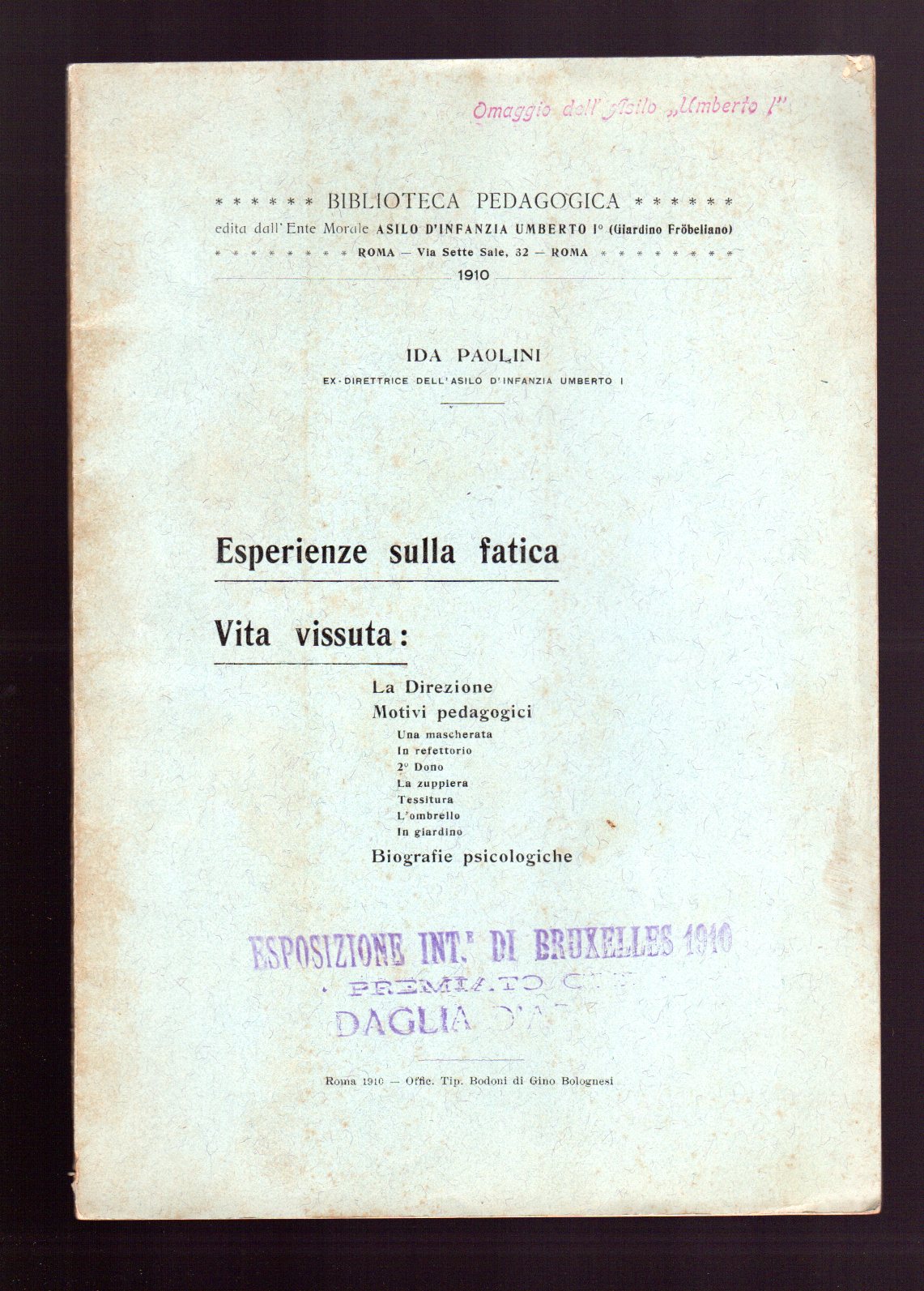Esperienze sulla fatica - vita vissuta