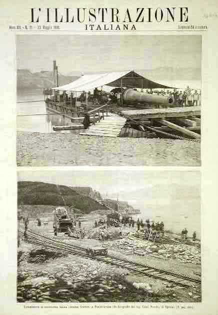 Esperimenti di resistenza della corazza Gruson. a Portovenere