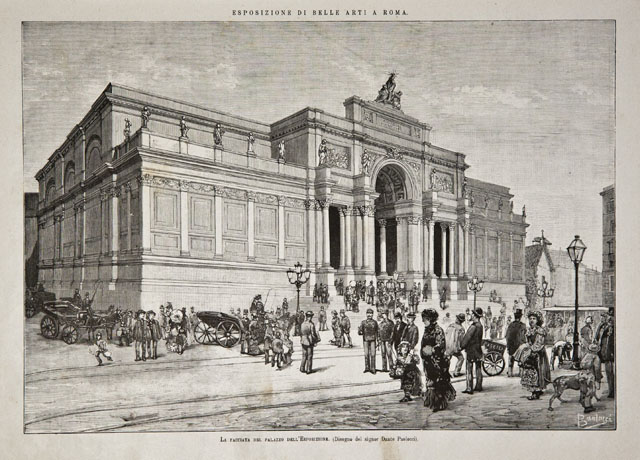Esposizione di Belle Arti a Roma / La facciata del …