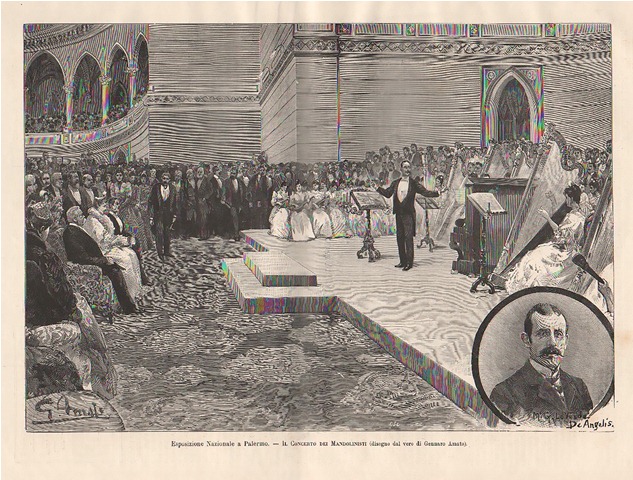 Esposizione Nazionale a Palermo.- Il Concerto dei Mandolinisti