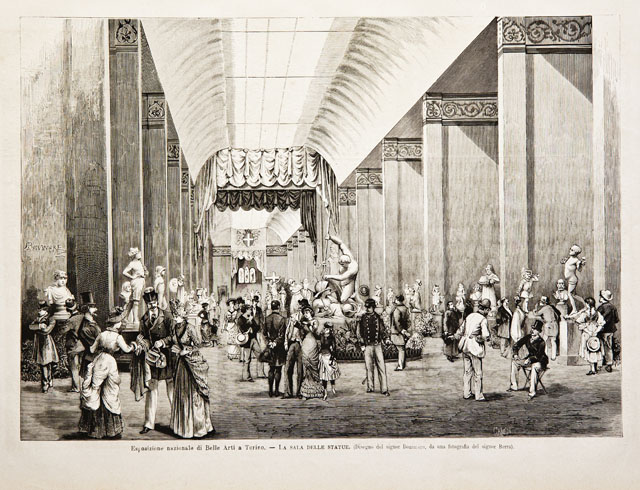 Esposizione nazionale di Belle Arti a Torino / La sala …