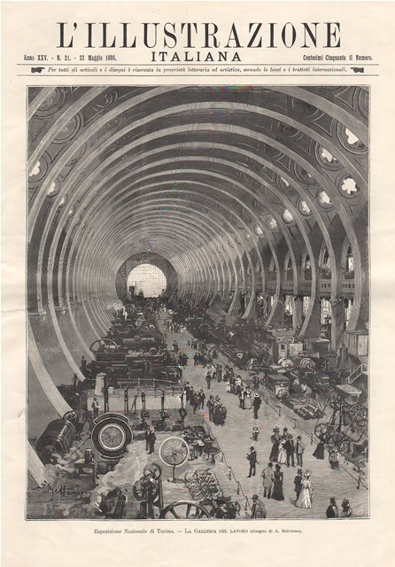 Esposizione Nazionale di Torino - La Galleria del Lavoro