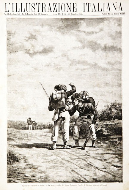 Esposizione nazionale di Torino / In marcia, quadro del signor …