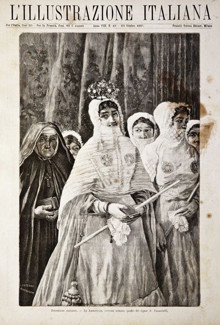 Esposizione nazionale / Le Ammantate, costume romano, quadro del signor …