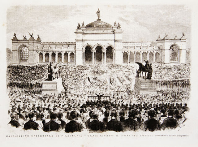Esposizione Universale di Filadelfia.- Grande Concerto il giorno dell’apertura