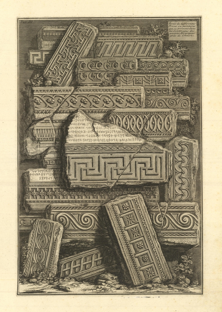 Essais de differentes Frises ou peintures qui se trouvement dans …