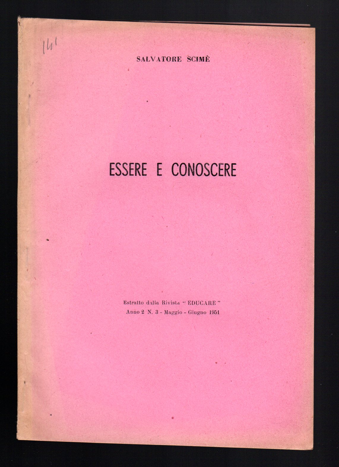 Essere e conoscere