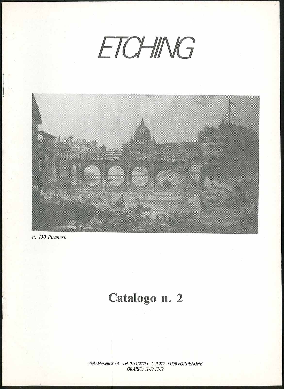 Etching Catalogo n.2