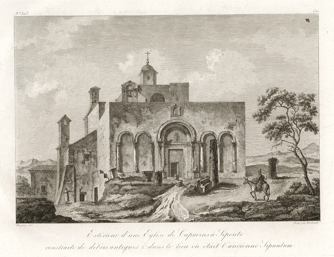 Extérieure d'une Eglise de Capucine à Siponto .