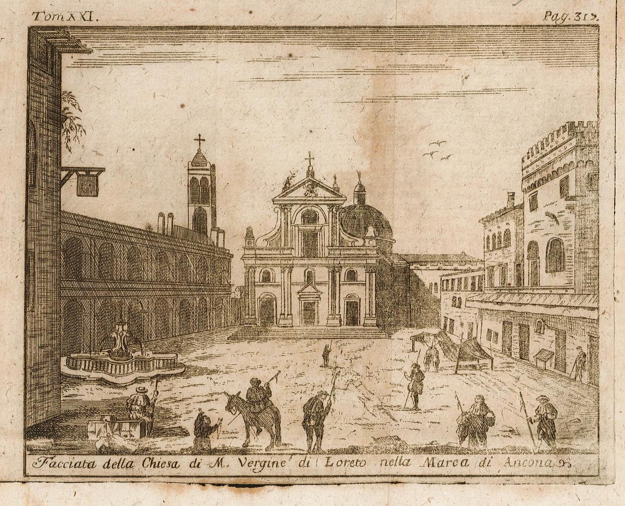 Facciata della Chiesa di M. Vergine di Loreto nella Marca …