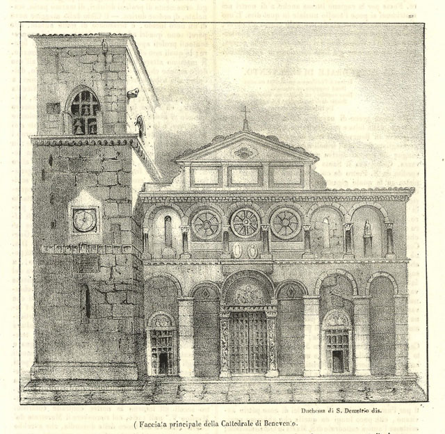 Facciata principale della Cattedrale di Benevento
