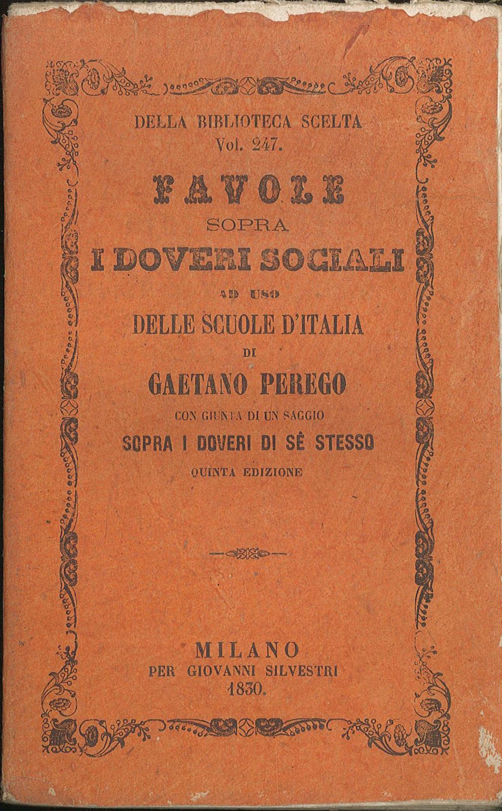 Favole sopra i doveri sociali