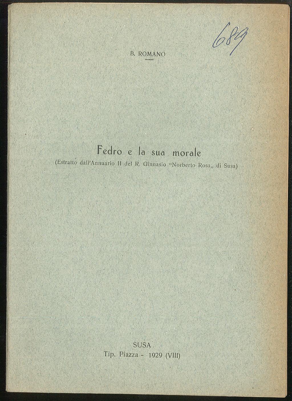 Fedro e la sua morale