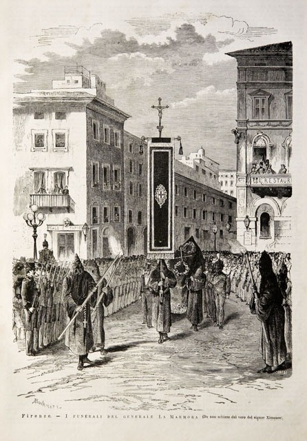 Firenze.- I funerali del generale La Marmora