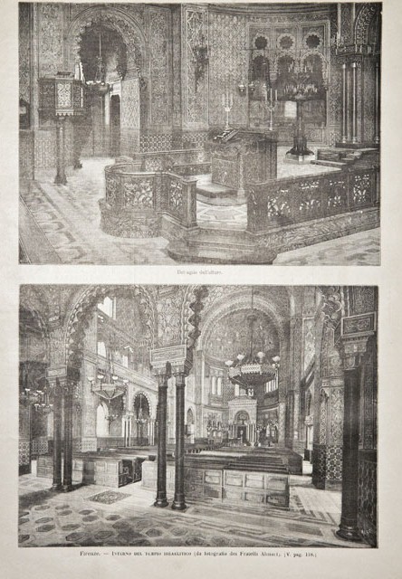Firenze / Interno del tempio israelitico