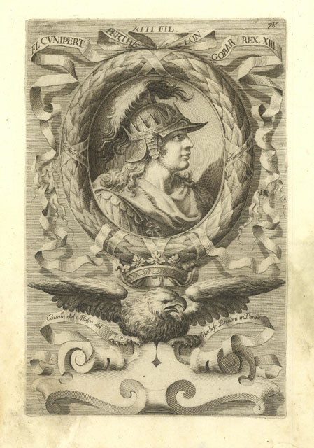 Fl. Cunipert Perthariti fil longobar rex XIII