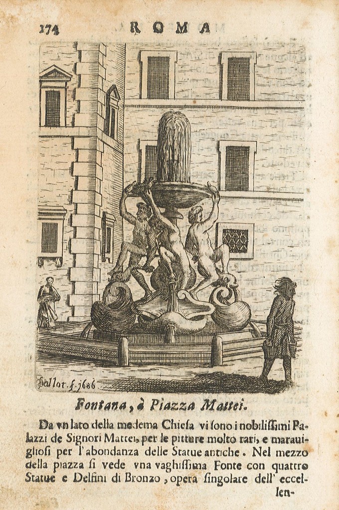Fontana, à Piazza Mattei