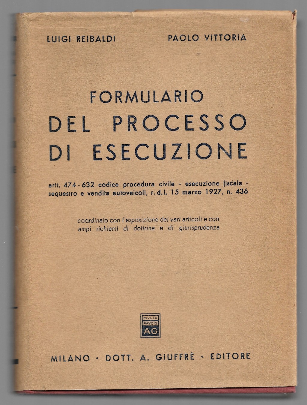 Formulario del processo di esecuzione