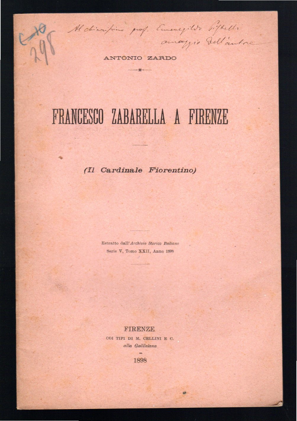 Francesco Zabarella a Firenze