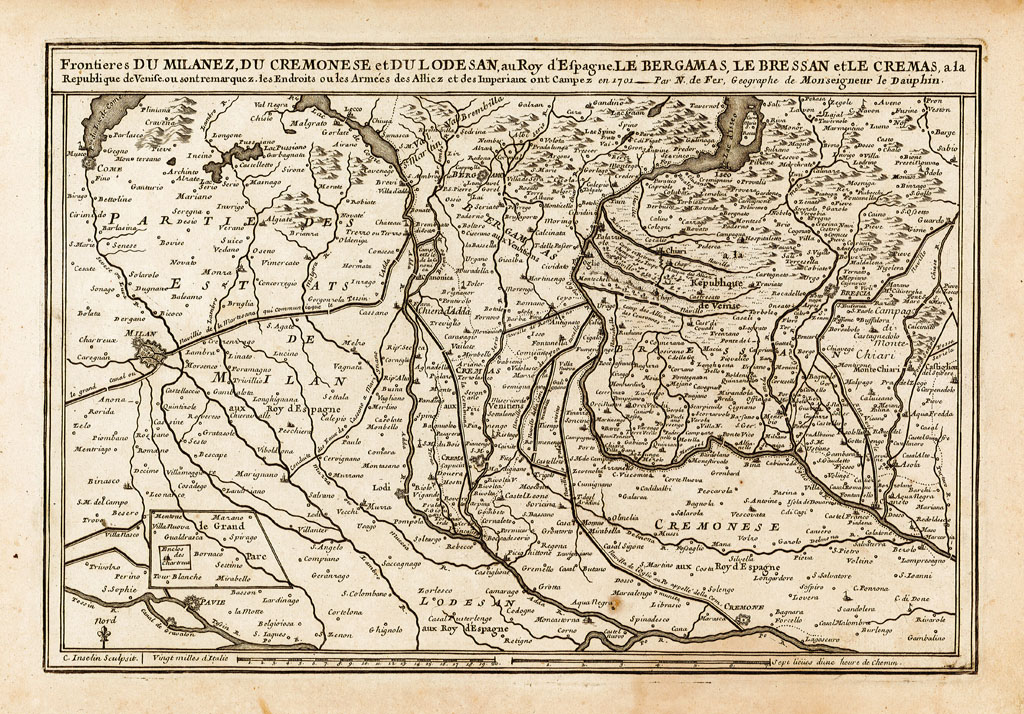 Frontieres du Milanez, du Cremonese et du Lodesan, au Roy …