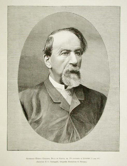 Generale Enrico Cialdini, Duca di Gaeta, .