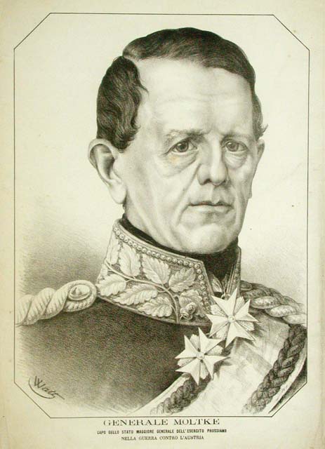 Generale Moltke / Capo dello Stato Maggiore .guerra contro l'Austria