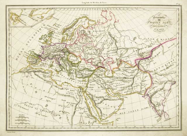 Geographie du Moyen Age principalement au IXe siècle