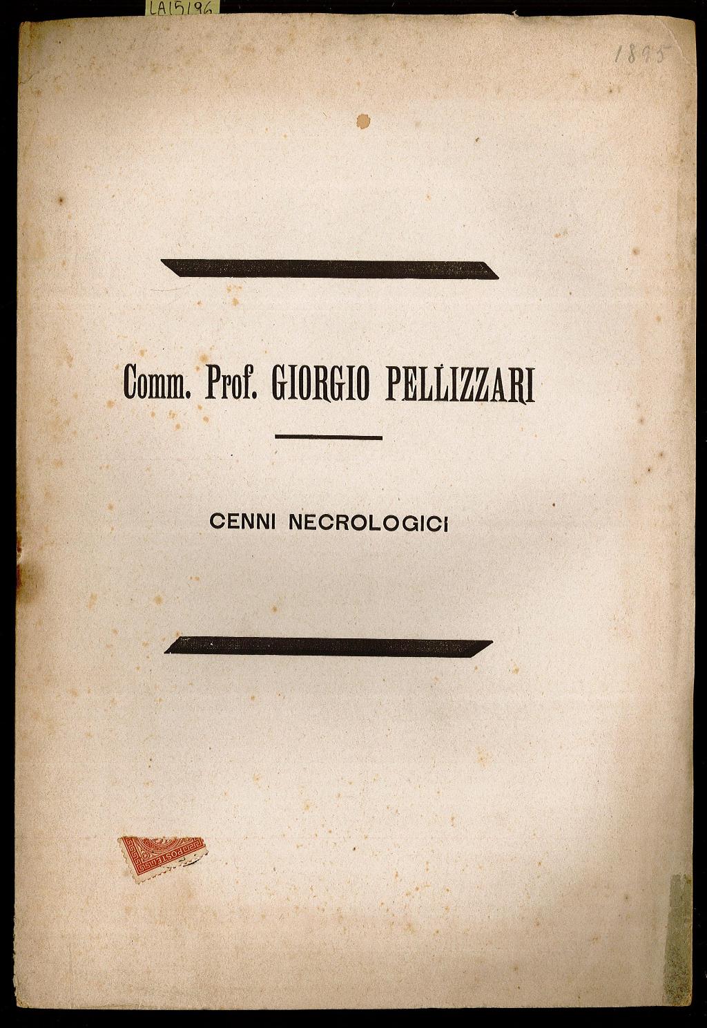 Giorgio Pellizzari cenni necrologici